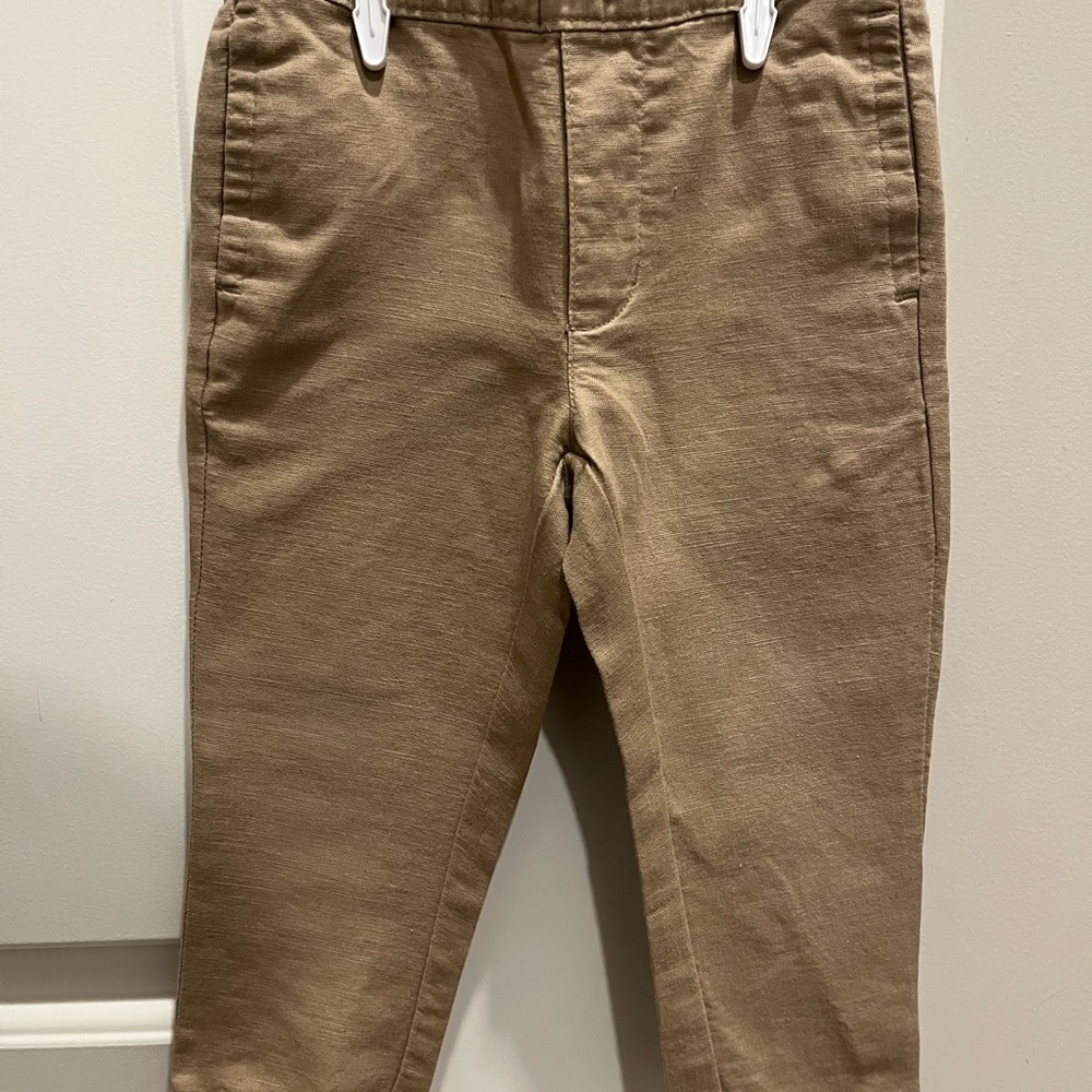 Janie and Jack 2T Khaki Linen Pull-On Pants
